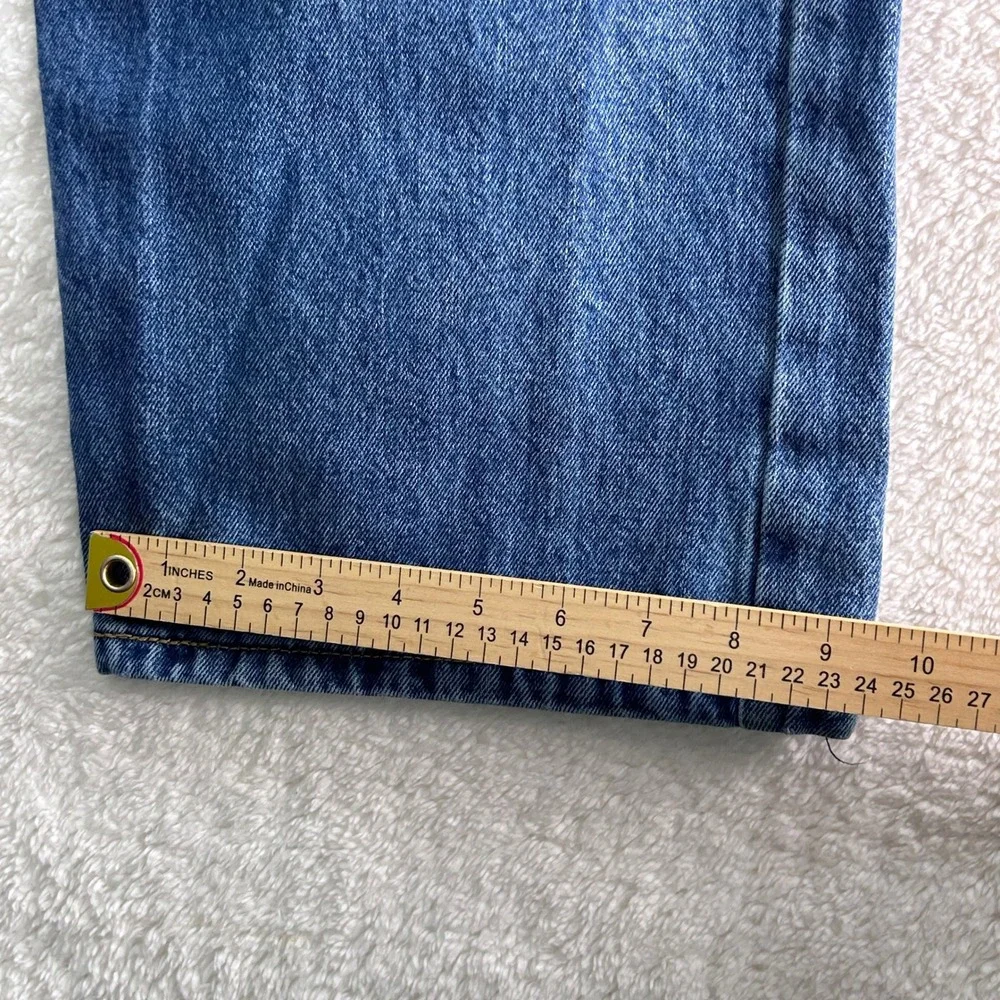 Levis 505 Regular Fit Straight Leg Mens Jeans  Wash Blue 44x30